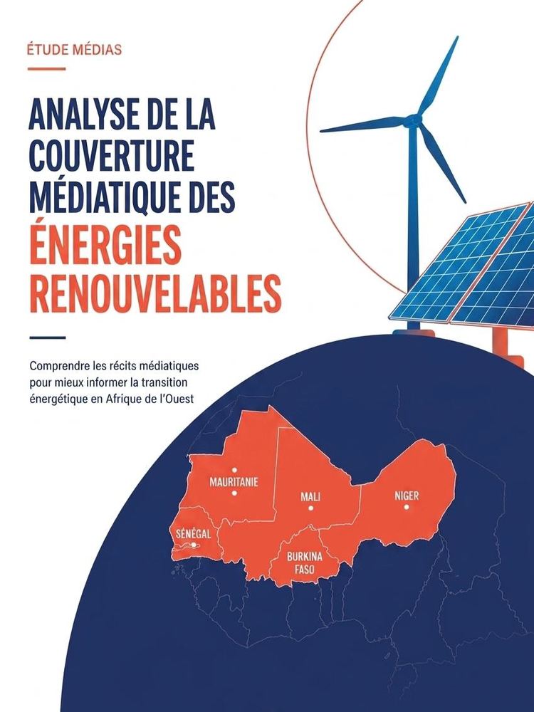 Couverture de l'étude « Médias et transition énergétique au Sahel »